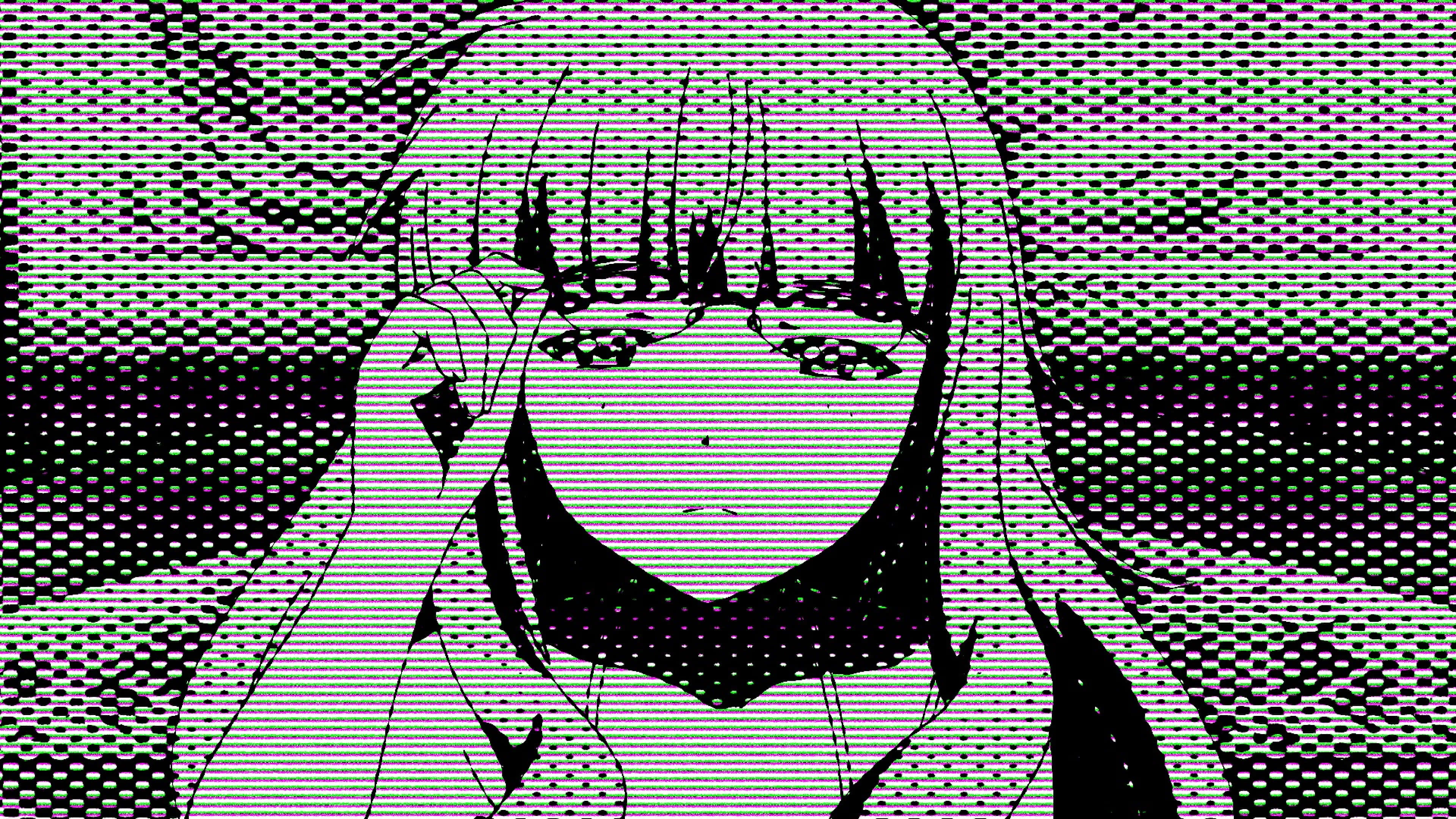 長い髪の少女が顔を上げている 壁紙
