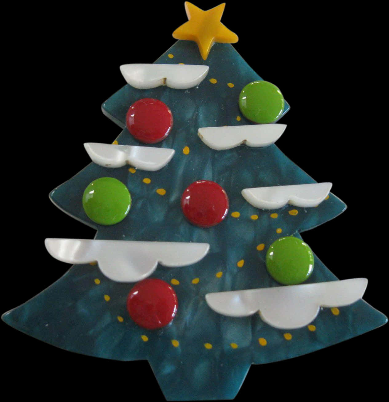 陶器のクリスマスツリー飾り 壁紙