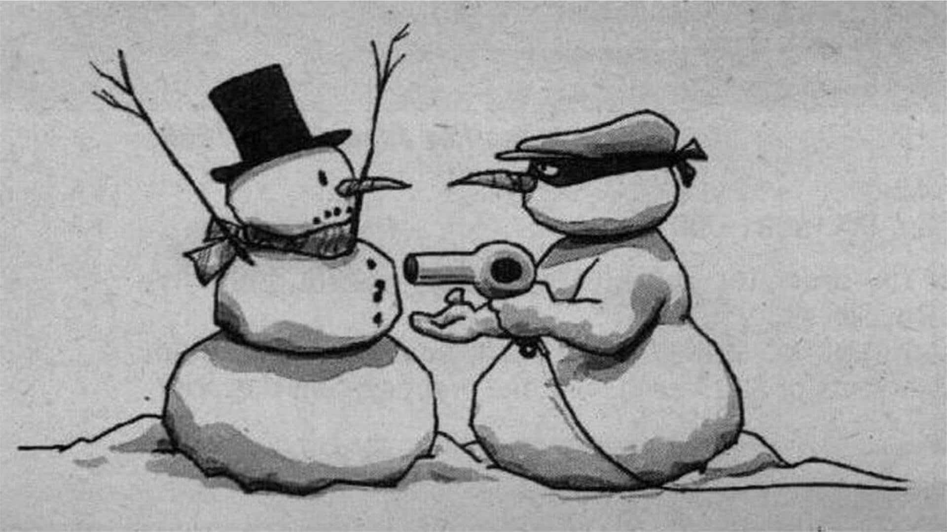 陽気なクリスマス・トナカイの愉快なひととき 壁紙