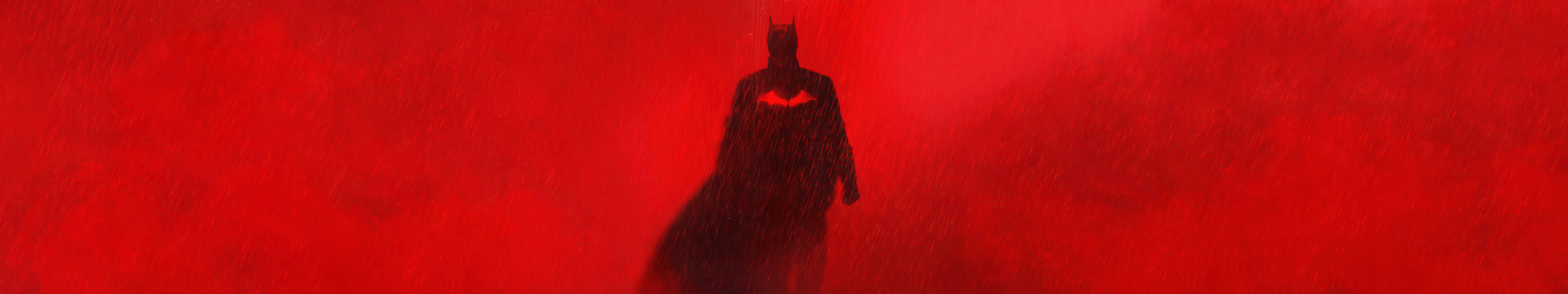 雨の中のバットマン トリプルスクリーン 壁紙