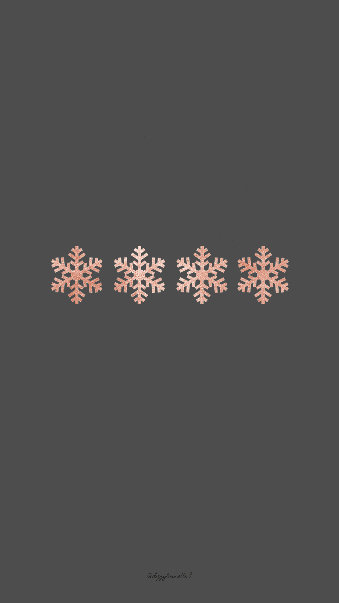 雪の結晶が描かれたグレーの背景 壁紙