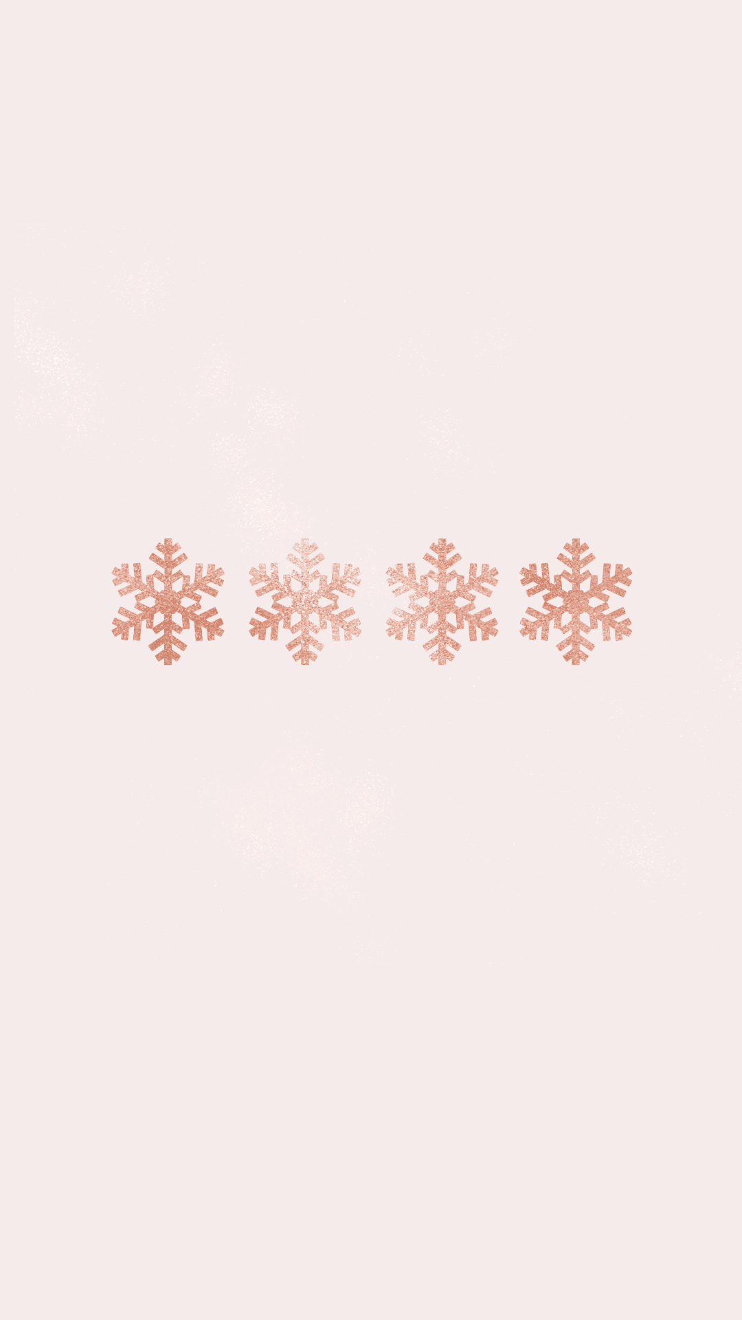 雪の結晶が描かれたピンクの背景 壁紙
