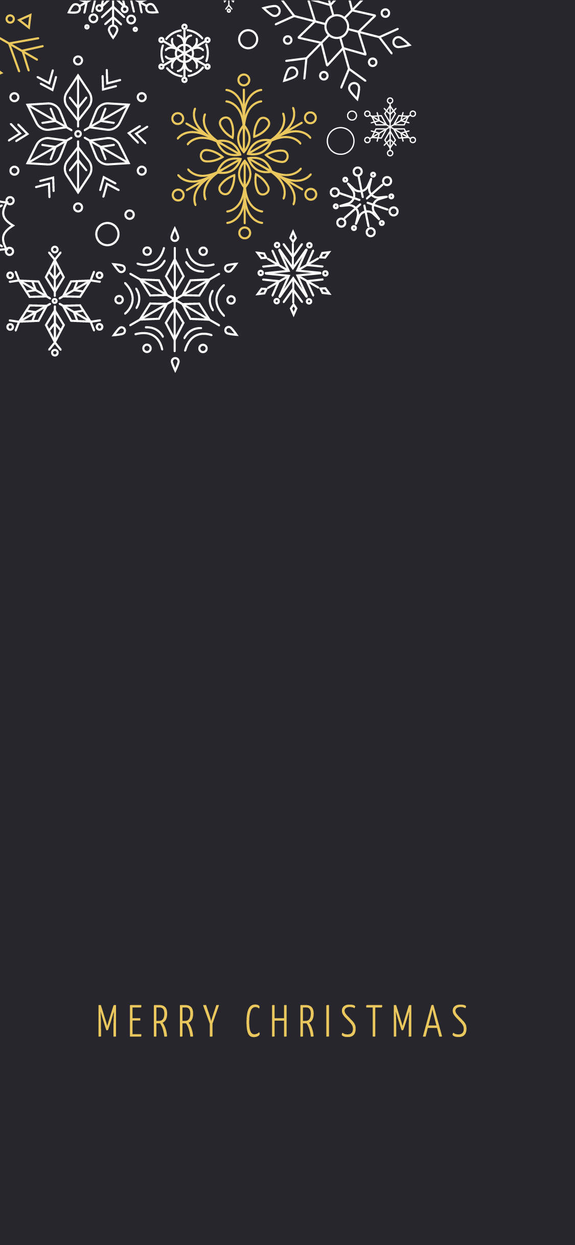 雪の結晶のクリスマスiPhone壁紙 壁紙