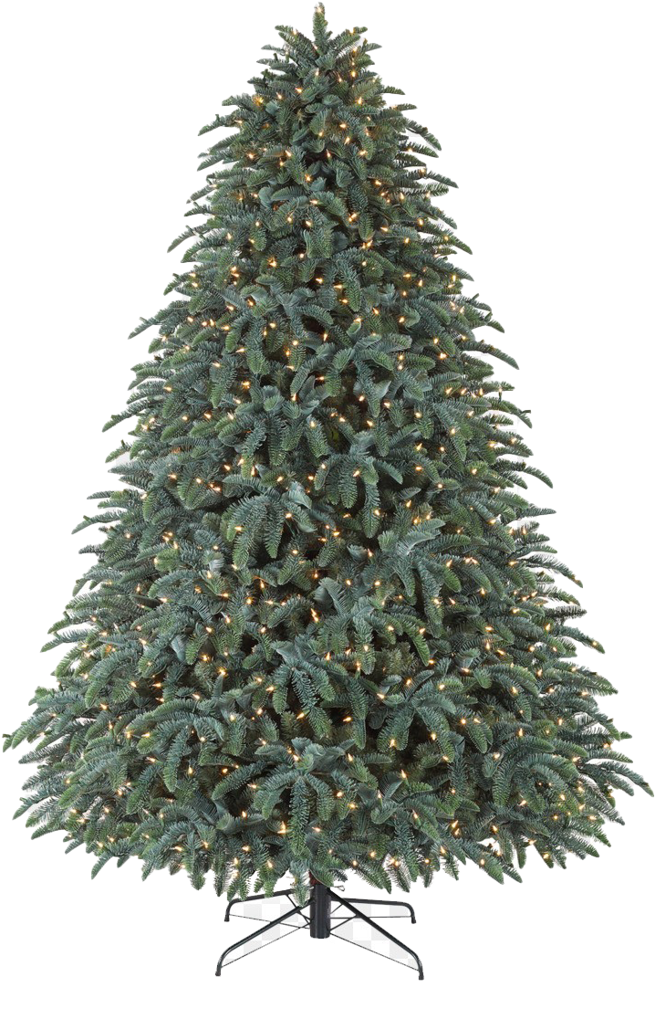 電飾付き人工クリスマスツリー 壁紙