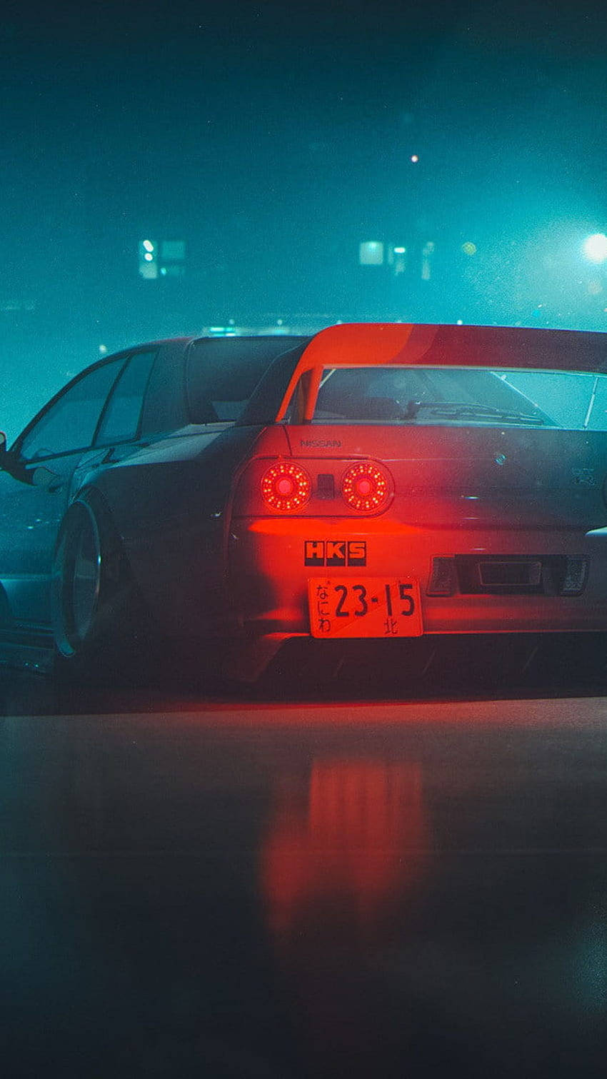 霧の中のJDMスタイルカー 壁紙