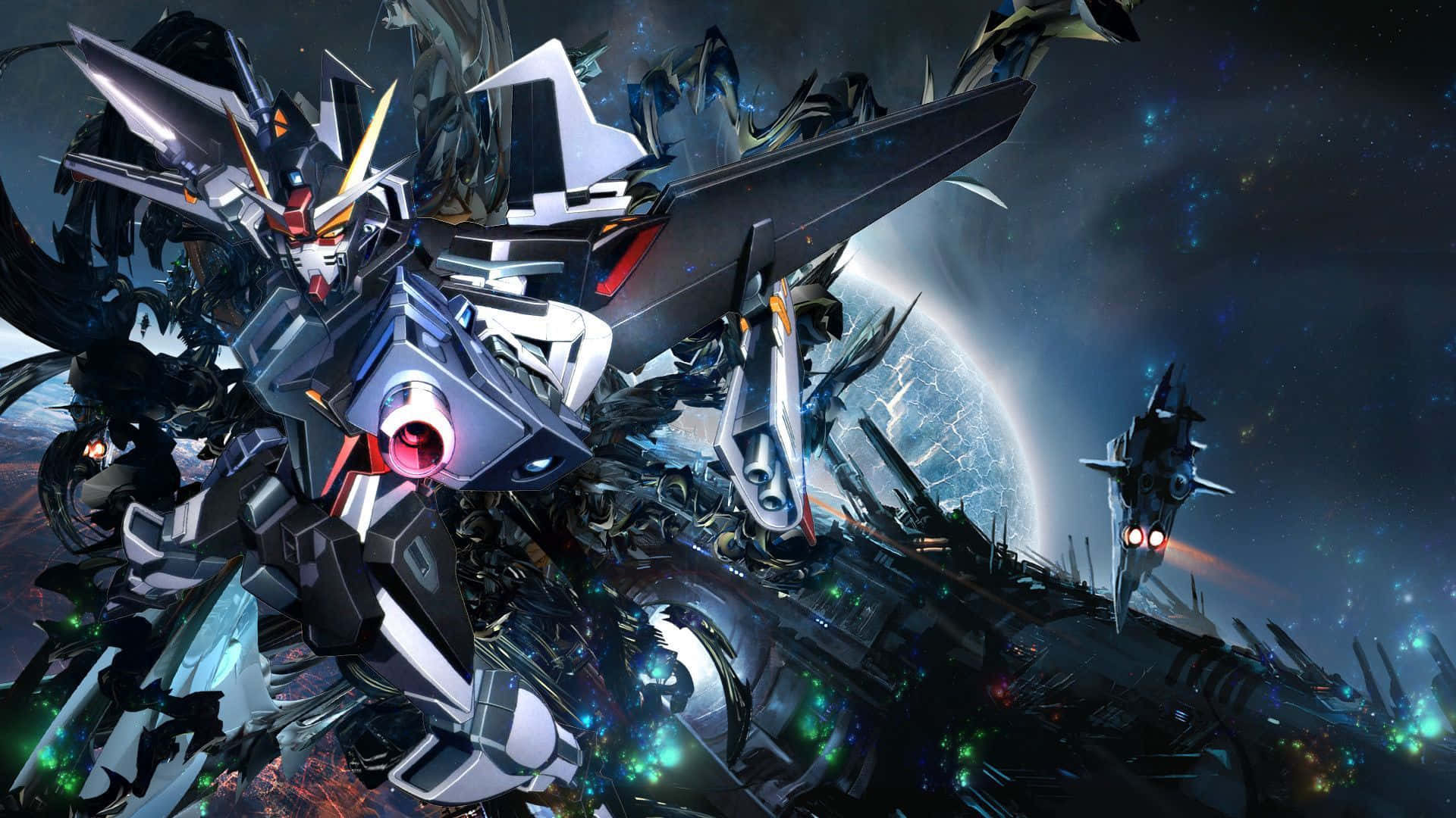 青いガンダムのデスクトップ 壁紙