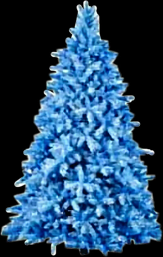 青いクリスマスツリーアート 壁紙