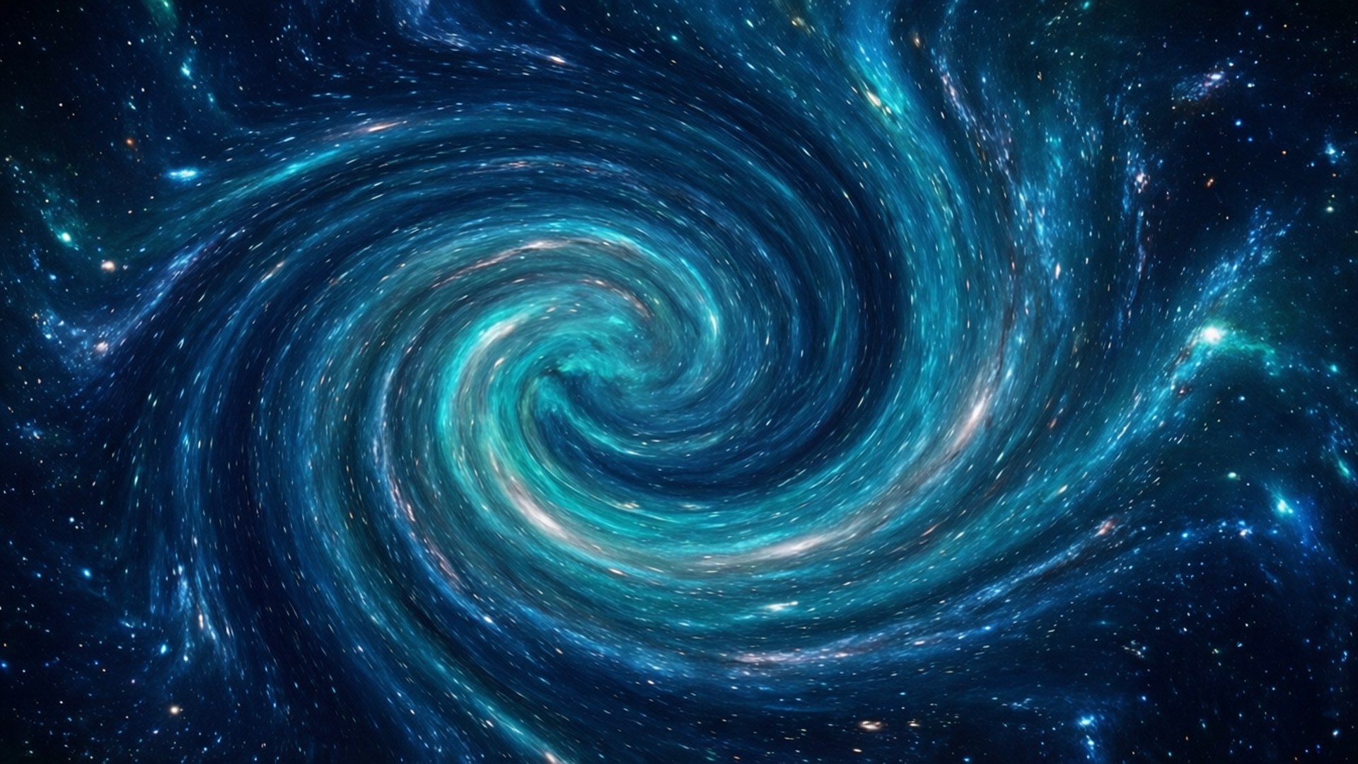 青い宇宙の渦 壁紙
