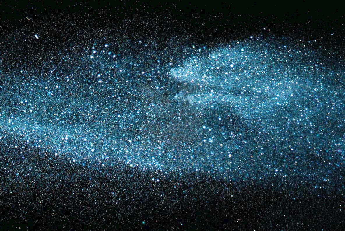 青い星の銀河オーバーレイ画像 壁紙