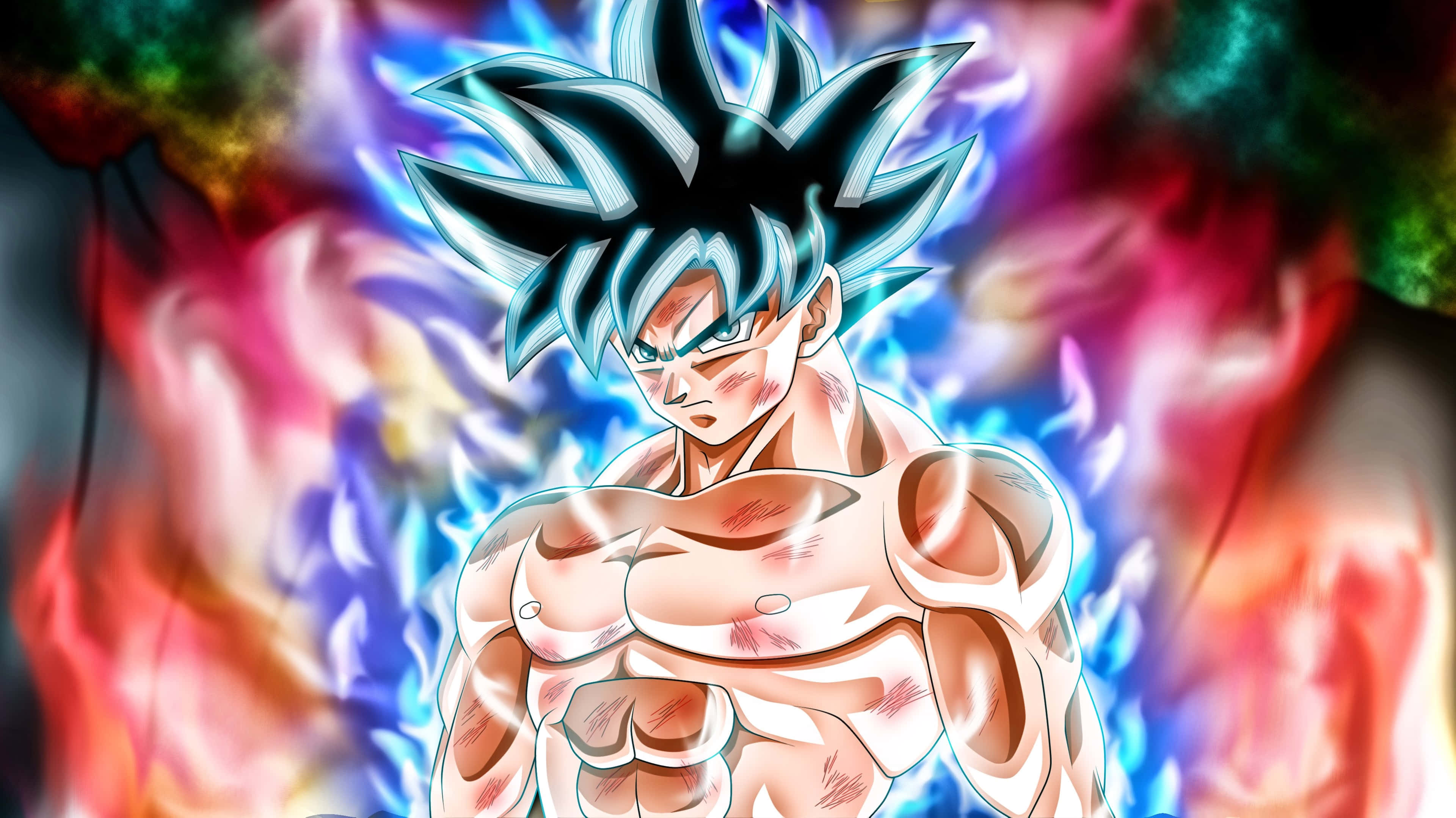 青い炎のドラゴンボール超 悟空の画像 壁紙