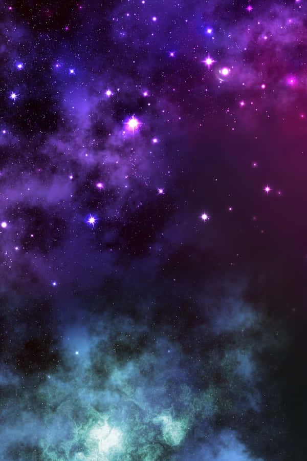 青く描かれた美しい風景 壁紙