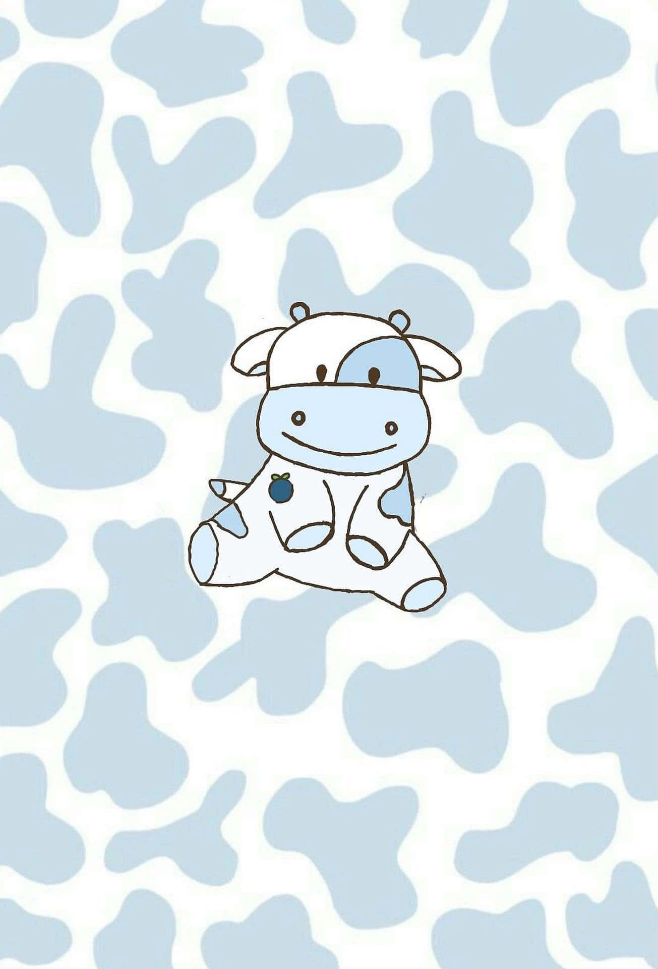 革新的なブルーカウプリントアート 壁紙