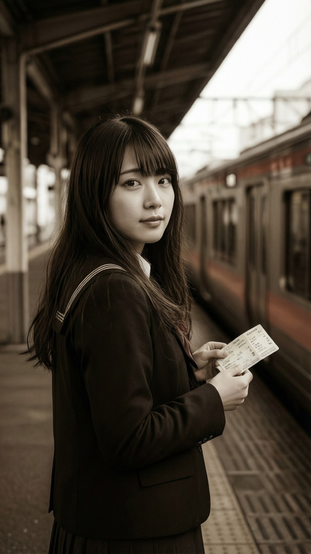 駅の別れ 壁紙
