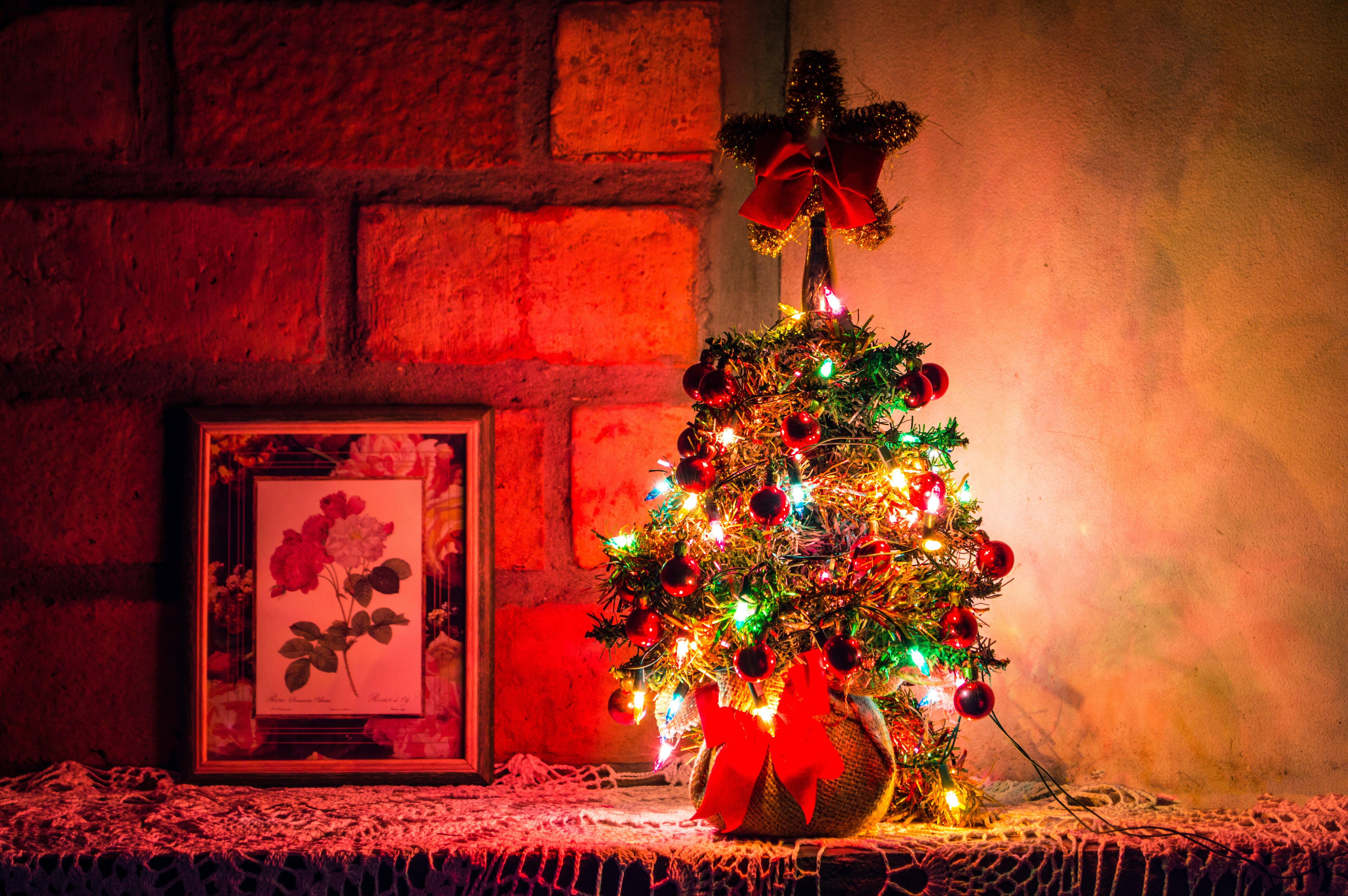 高解像度のクリスマスミニツリー 壁紙