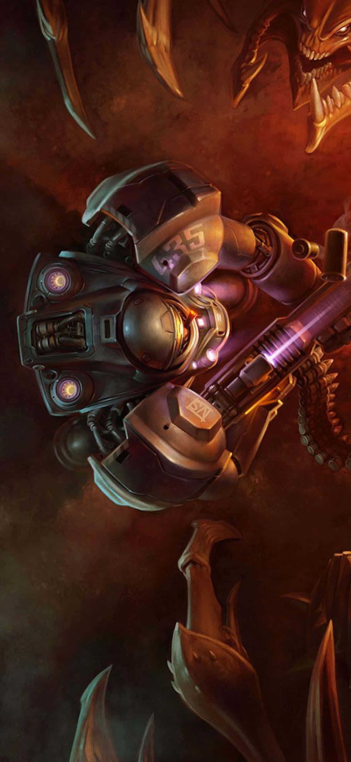 高評価のゲームStarCraft IIがiPhone Xで動作する様子 壁紙