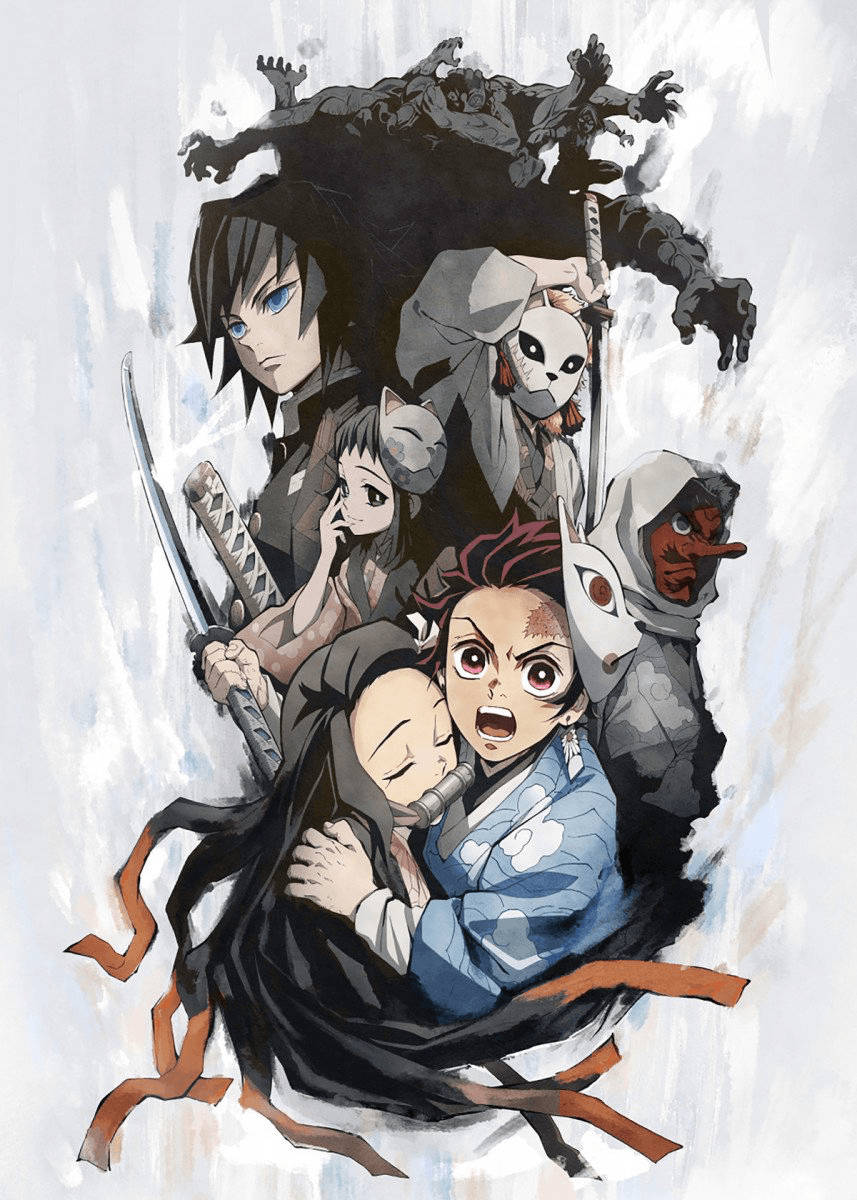 鬼滅の刃 炭治郎とキャラクターたち 壁紙