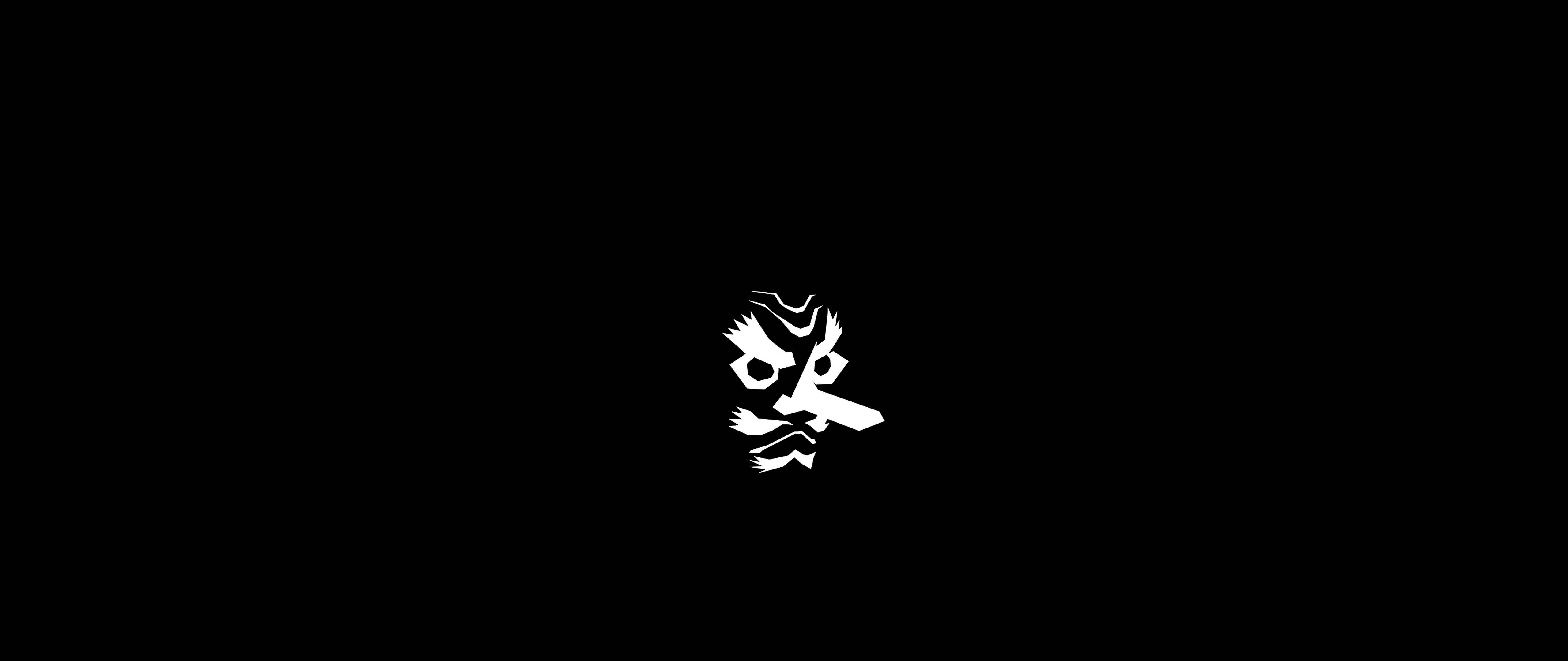 鬼滅の刃 白黒 左近次・鱗滝 天狗の仮面 壁紙
