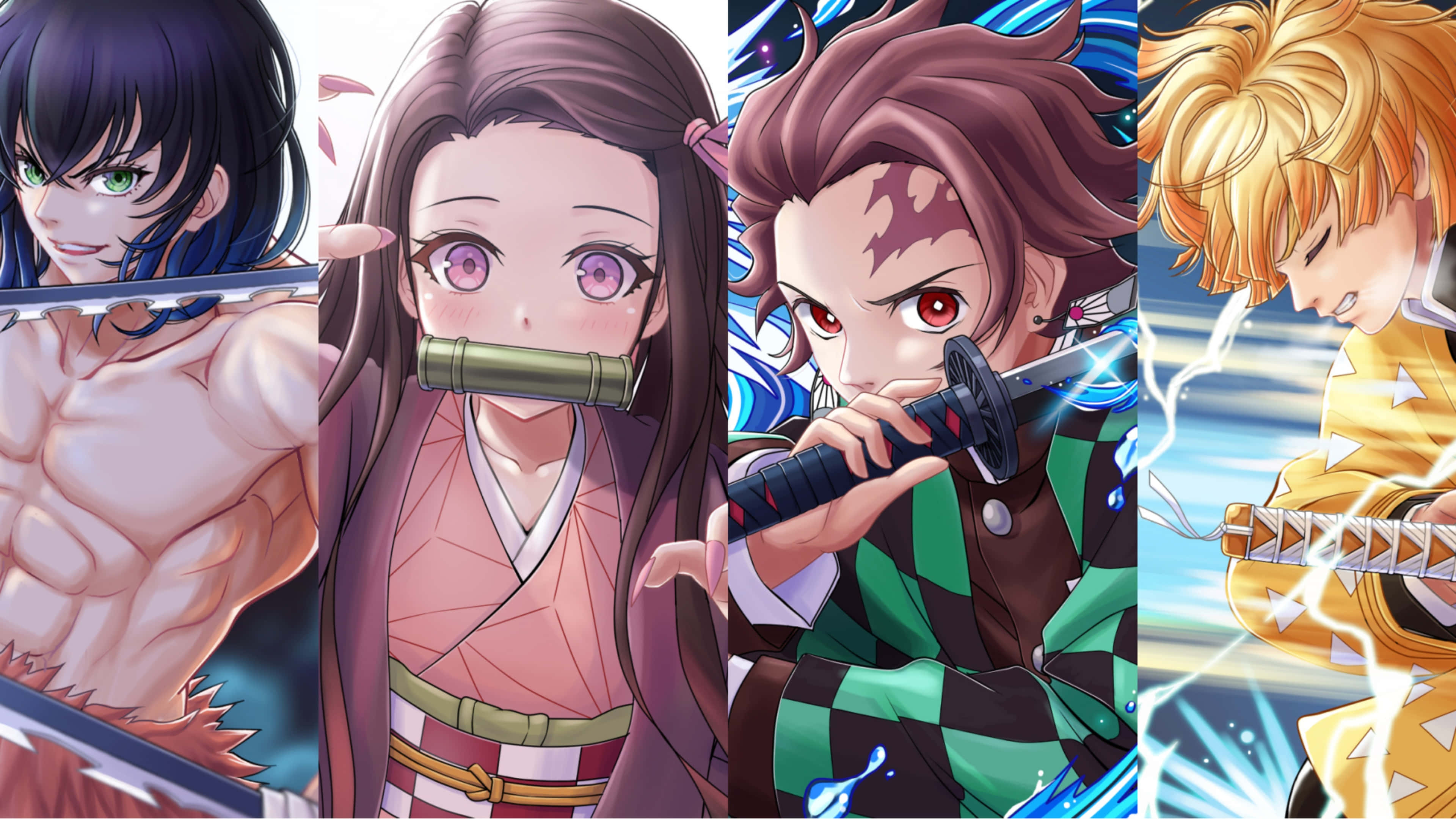 「鬼滅の刃：神の力を手に入れろ！」 壁紙