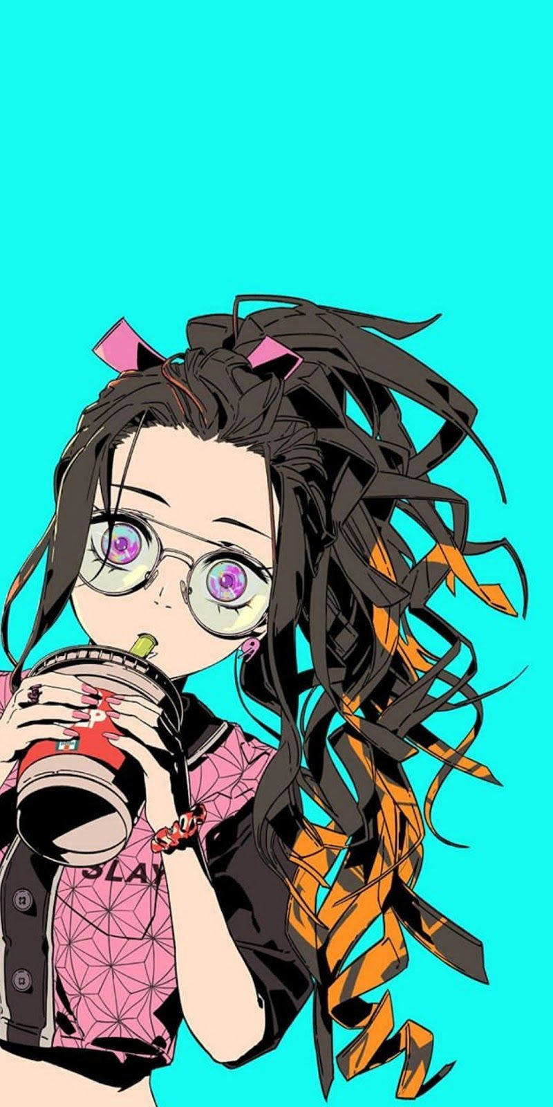 鬼滅の刃 禰豆子 かわいい アニメ 美的 壁紙