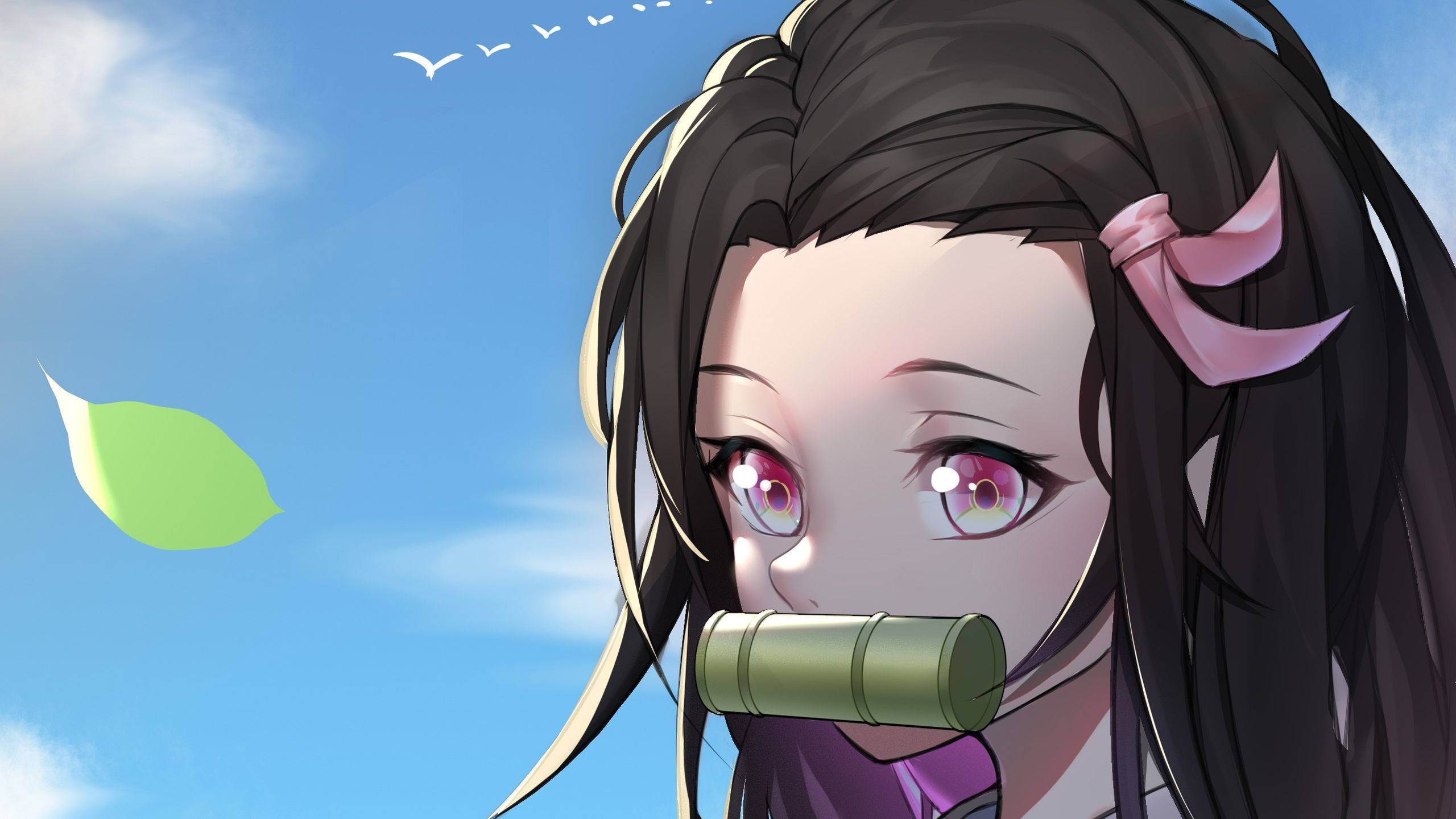 鬼滅の刃 禰豆子 かわいいアップ 壁紙