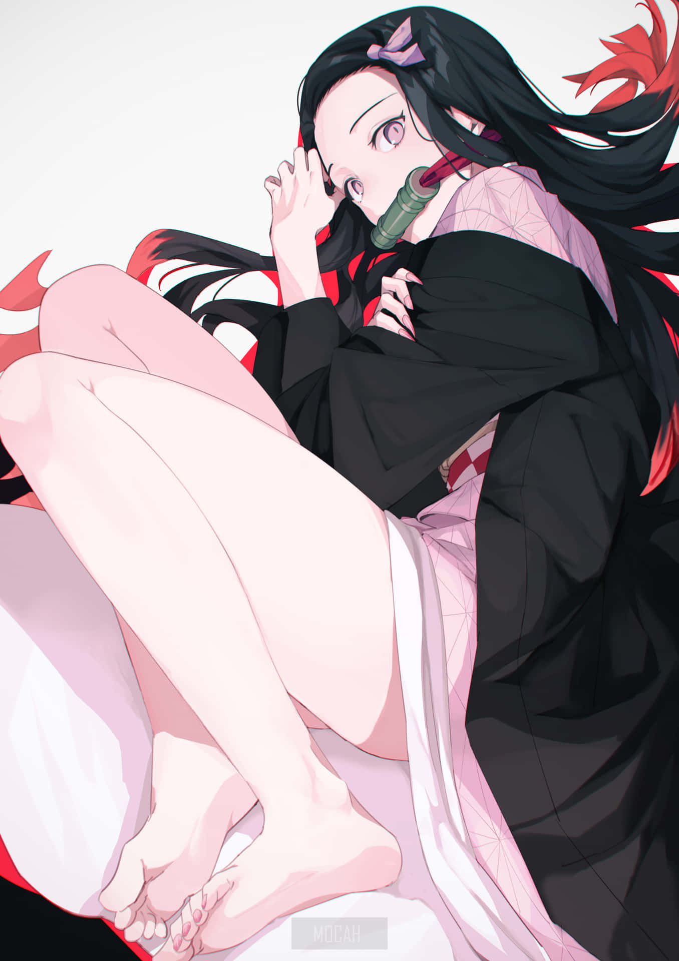 鬼滅の刃 竈門禰豆子 アニメ 女の子 足 — 鬼滅の刃 壁紙