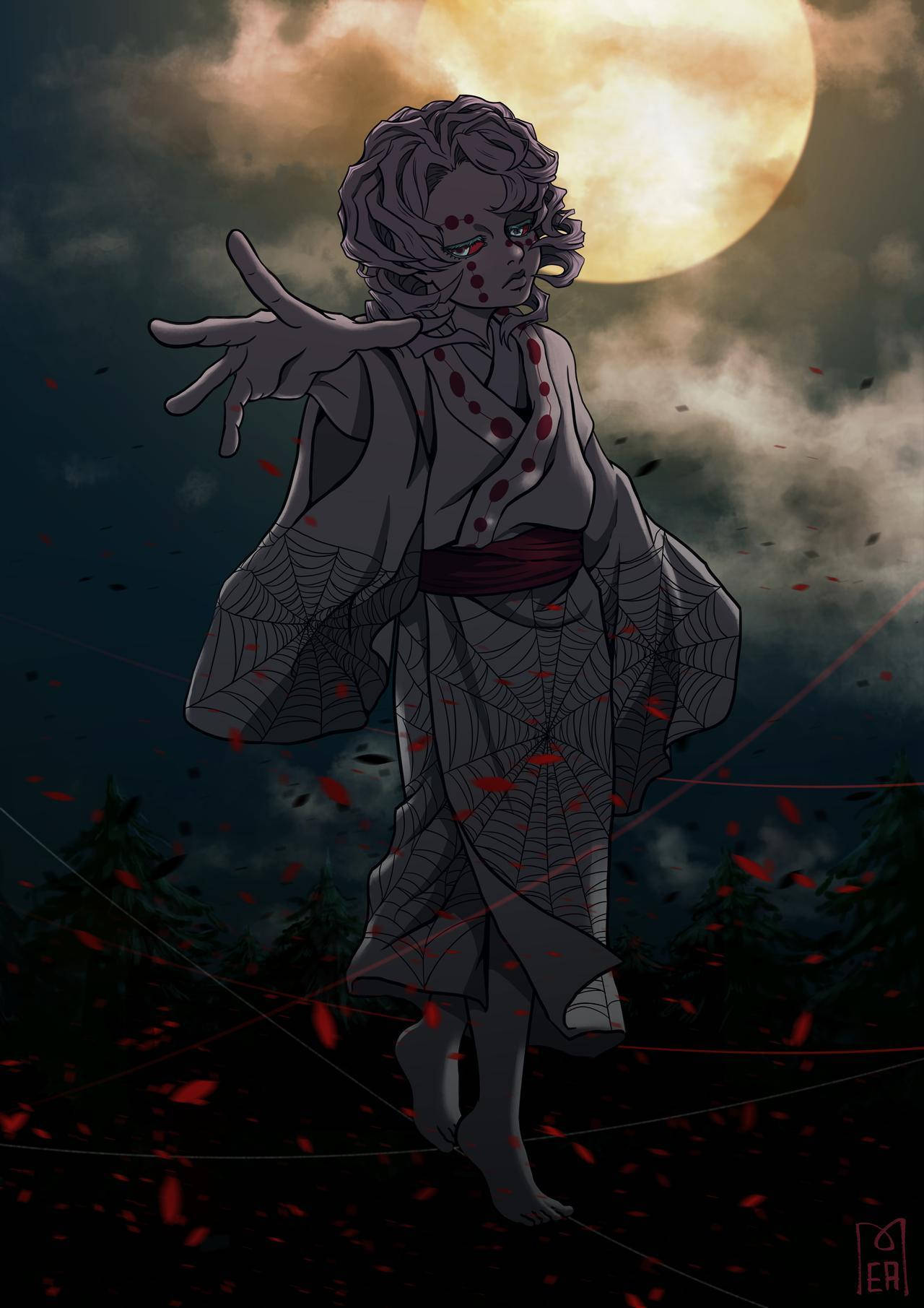 鬼滅の刃 累の夜 壁紙