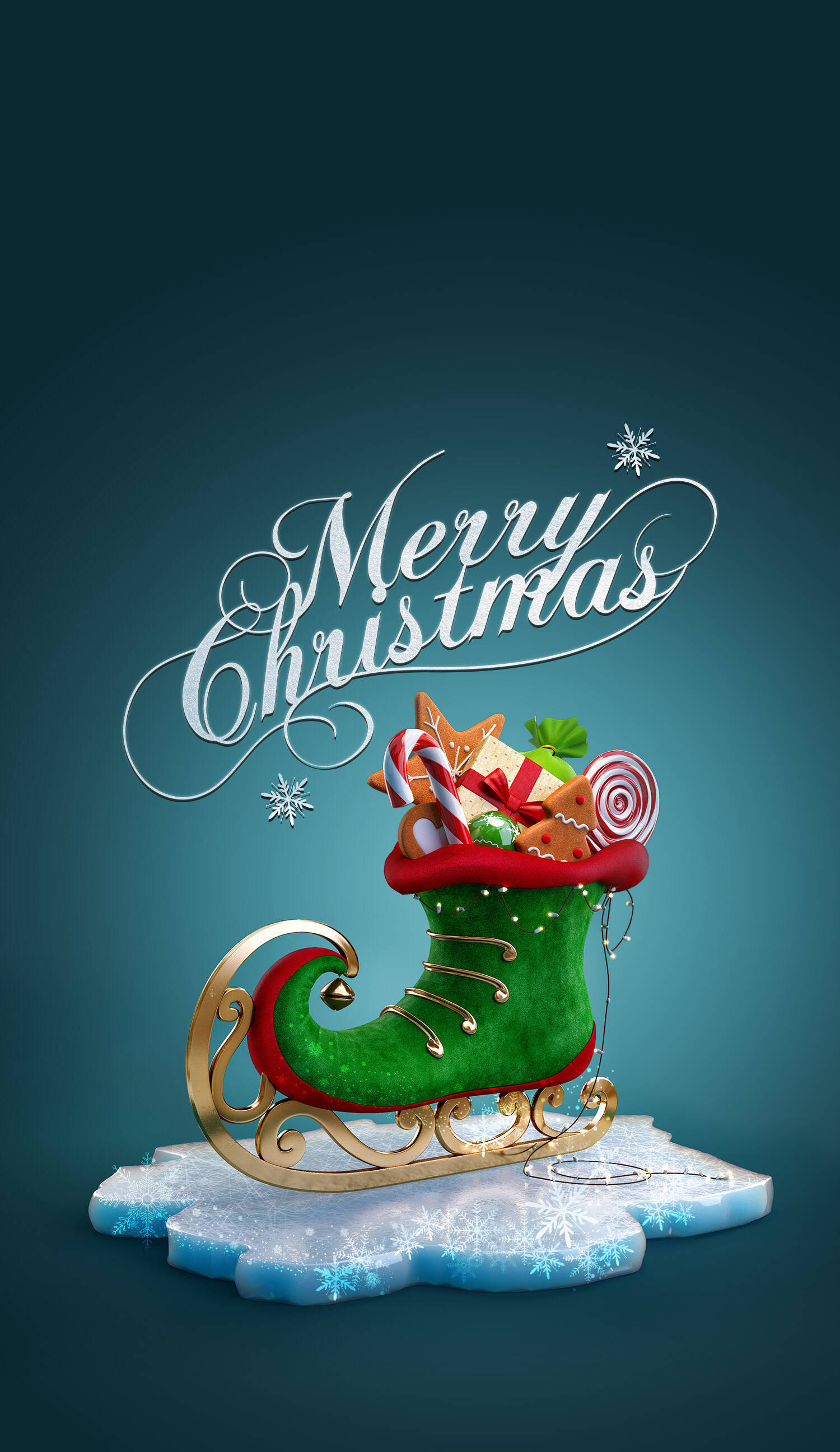 魅力的で美しいクリスマスiPhone 壁紙