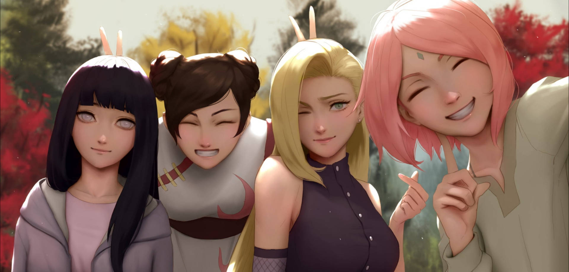 NARUTO 4K 女性キャラクター壁紙