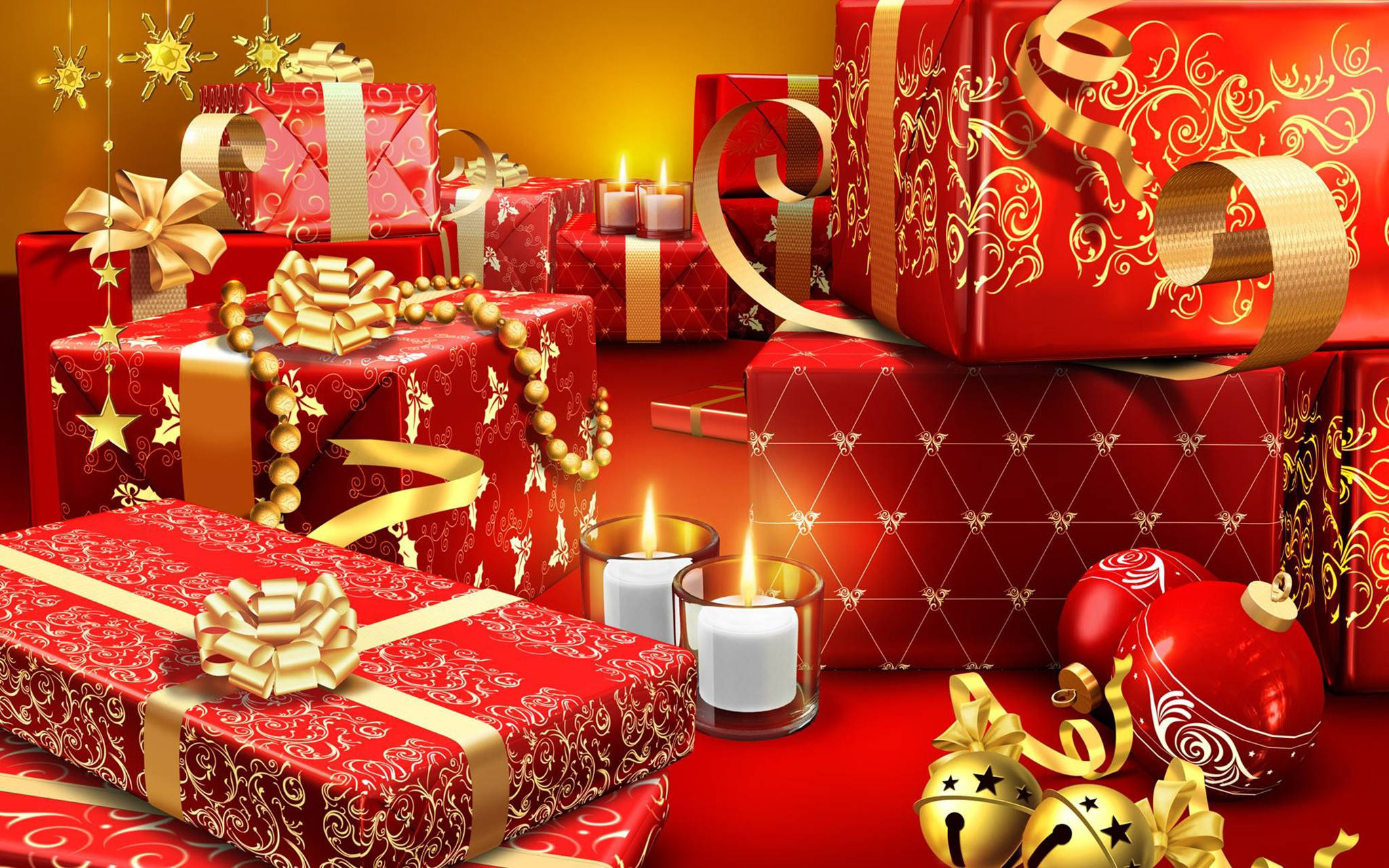 魅惑のクリスマスデスクトップシーン 壁紙