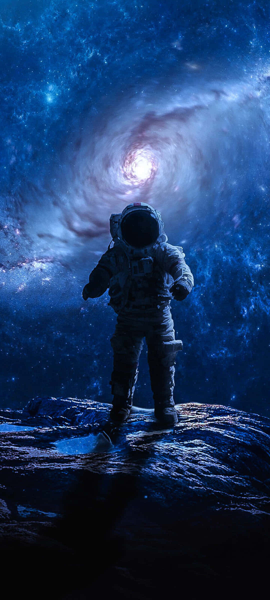 魅惑の宇宙遊泳 - 宇宙空間の宇宙飛行士 壁紙