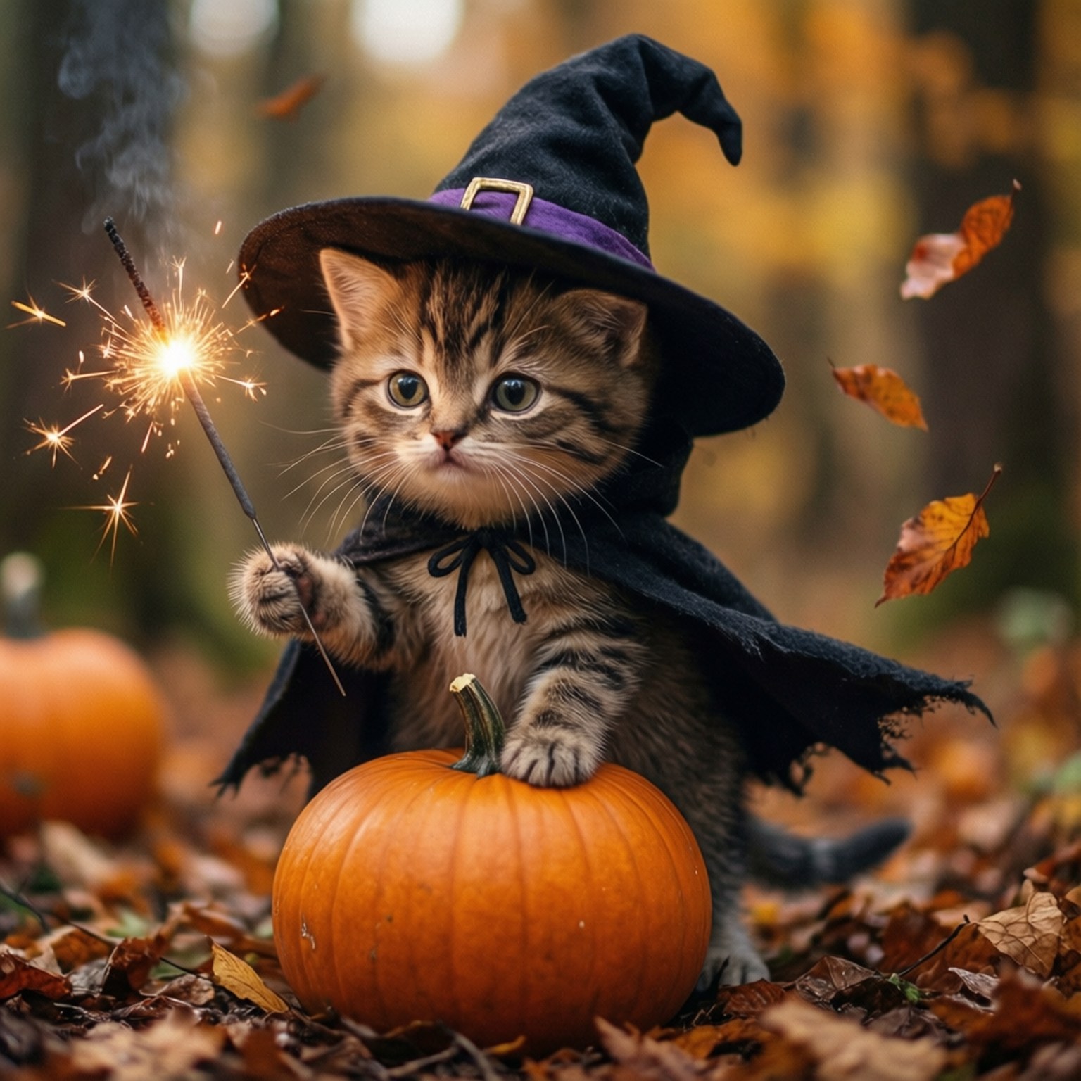 魔女の子猫 壁紙