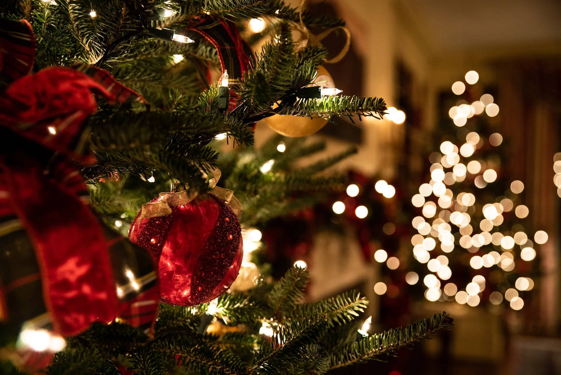 鮮やかでクールなクリスマスデスクトップ表示 壁紙