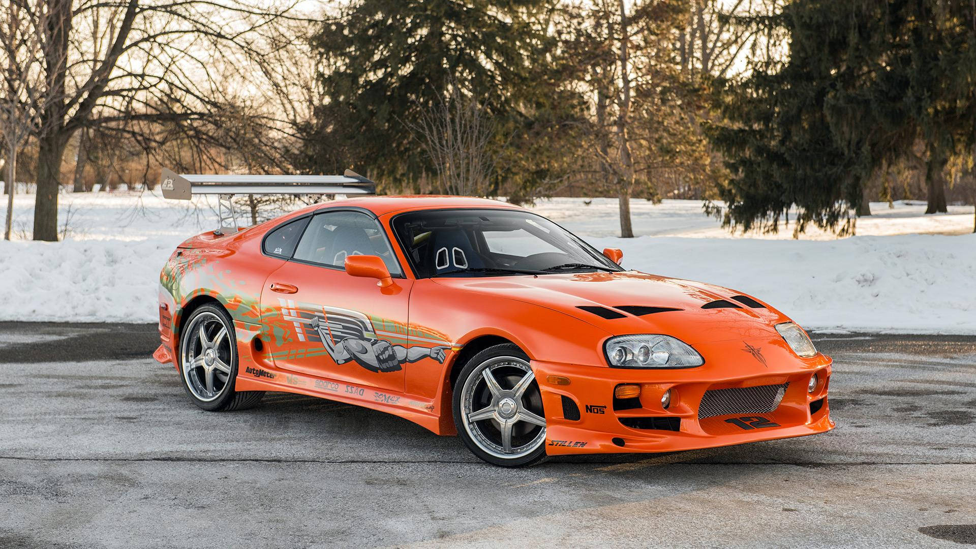 鮮烈なオレンジのトヨタ スープラ Mk4 – 『ワイルド・スピード』の宝石 壁紙