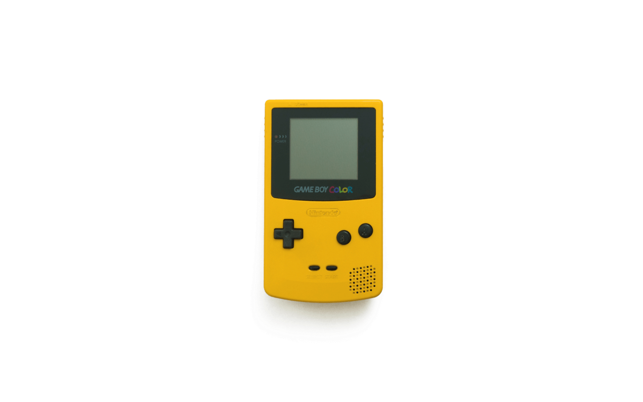 黄色いゲームボーイカラー本体 壁紙