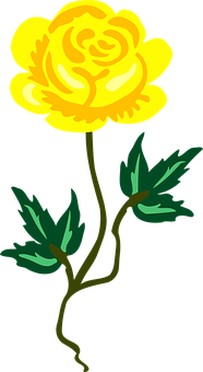 黄色い花のイラスト 壁紙