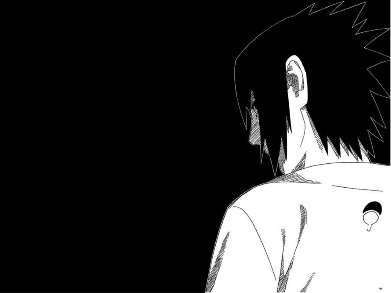 黒いアニメうちはサスケ 壁紙