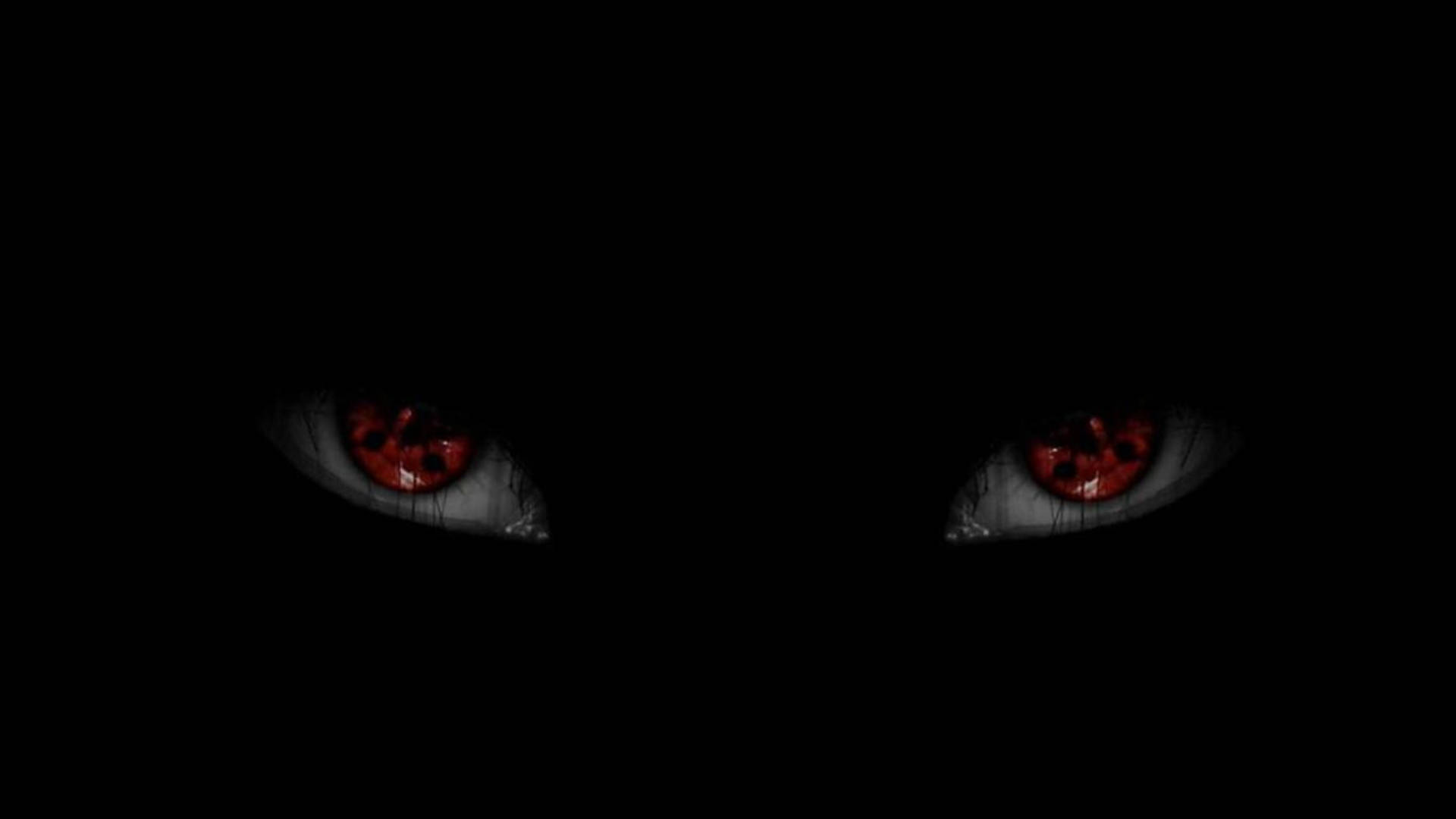 黒いアニメの写輪眼 壁紙