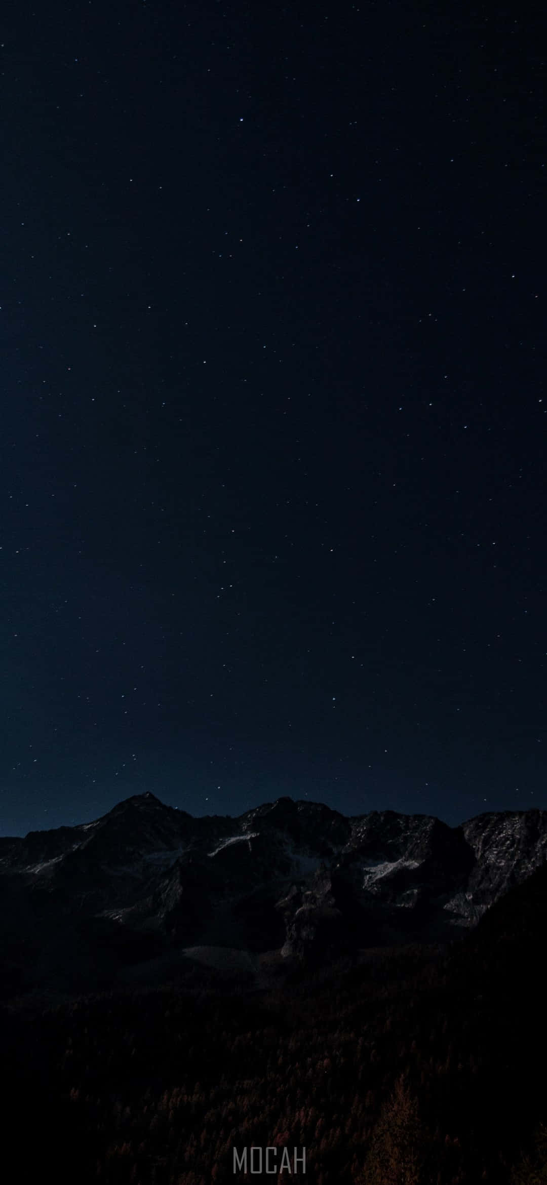 黒い星空の背景 壁紙