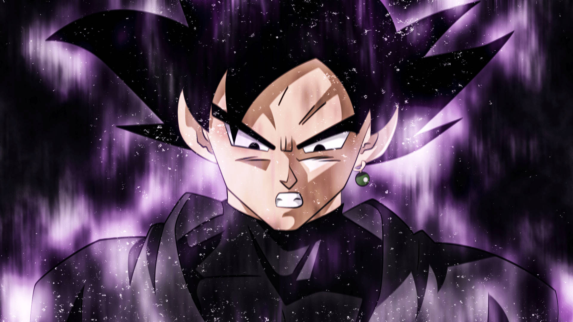 黒い気を纏うブラック悟空 壁紙