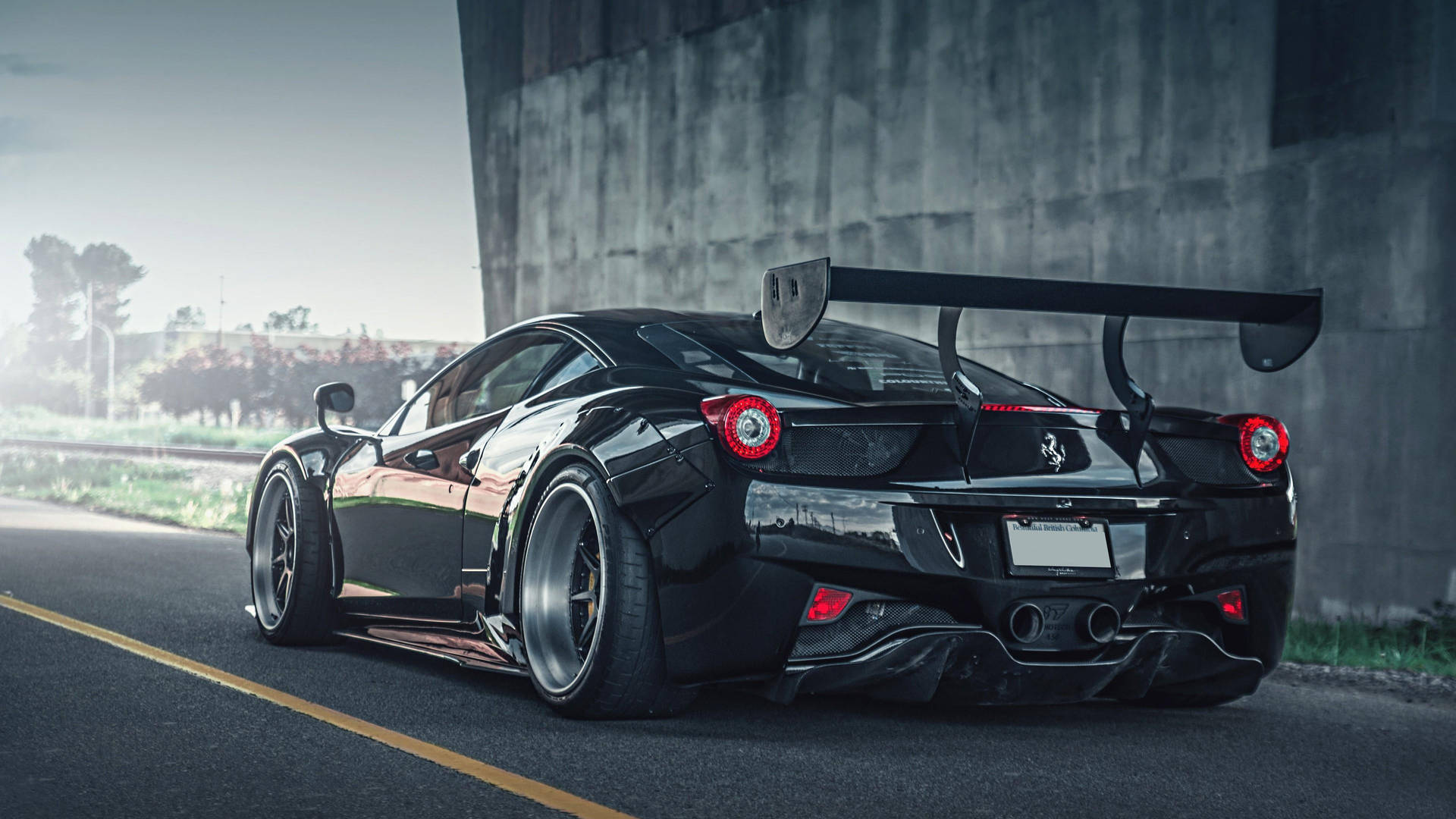 黒い車 HD フェラーリ