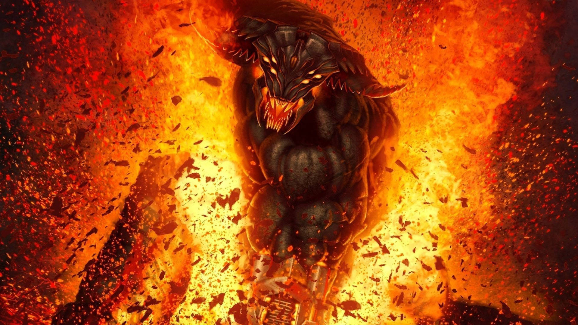 黒き悪魔の怒り HD 壁紙