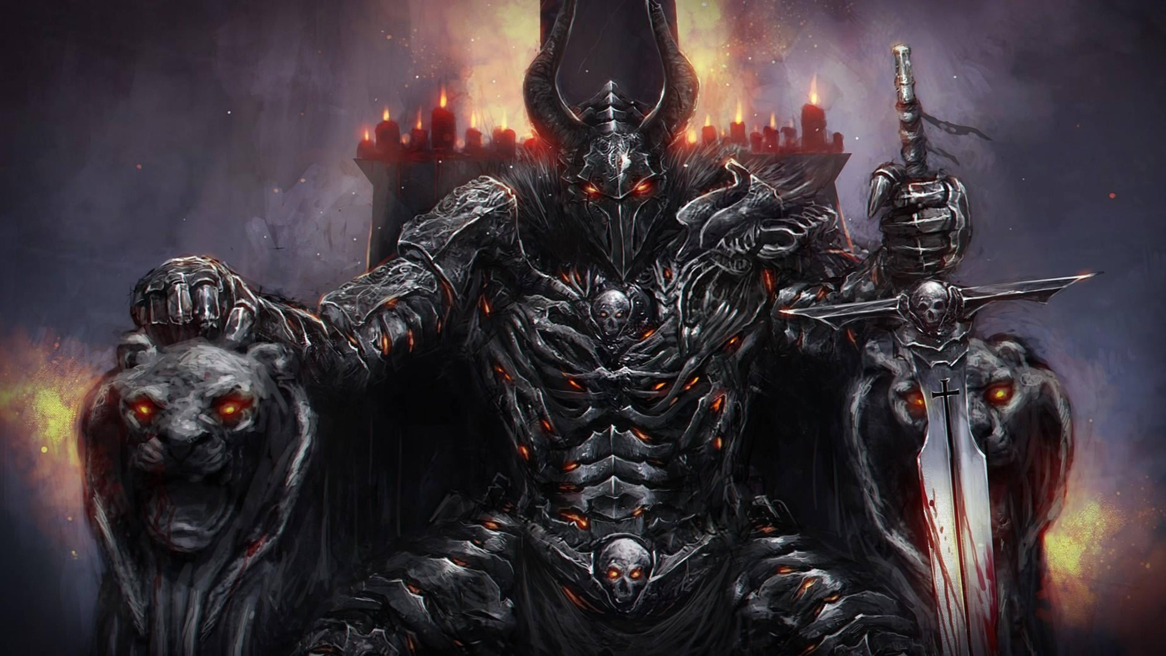 黒き悪魔の玉座 HD 壁紙