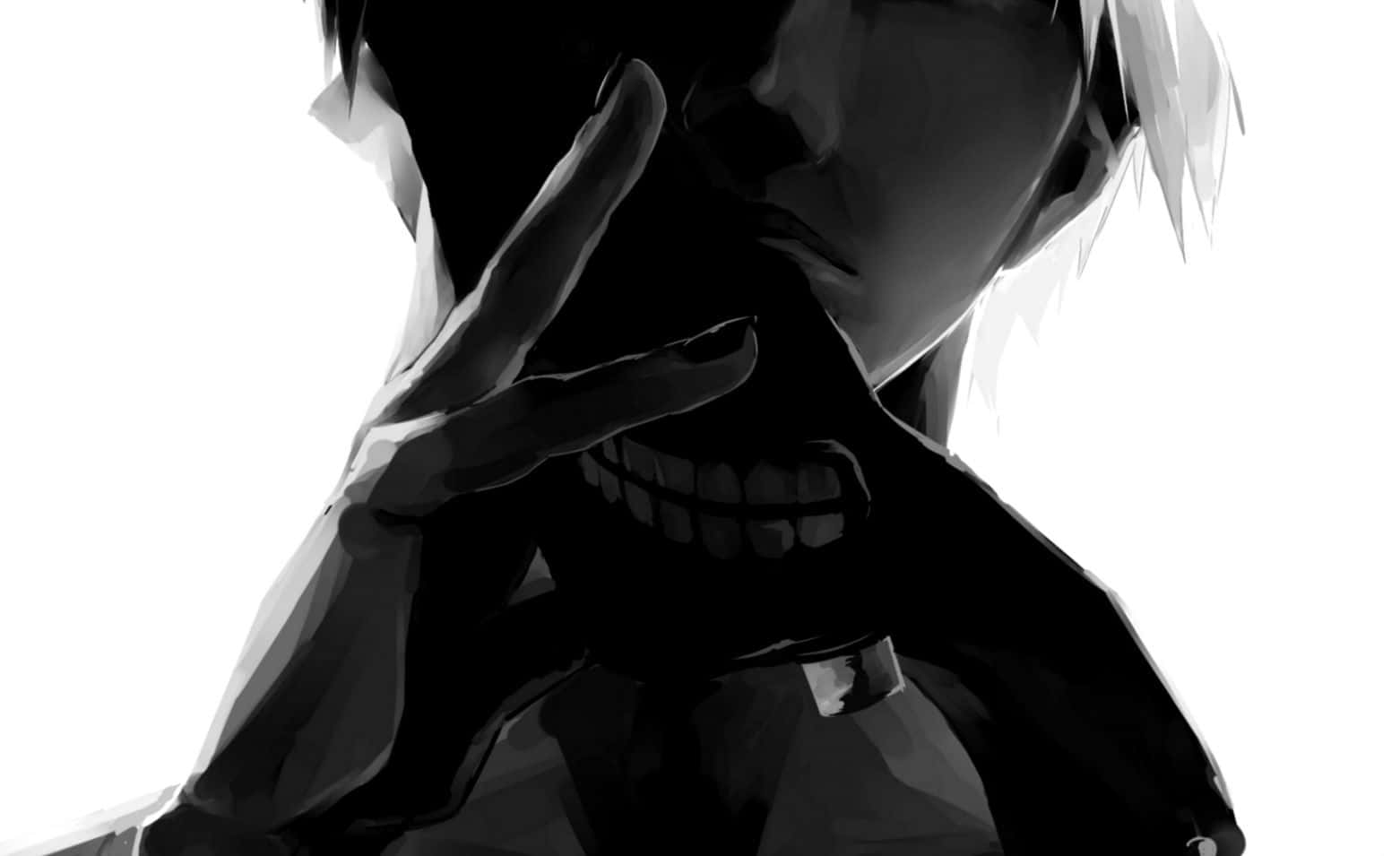 黒と白の金木研 東京喰種 アニメ 壁紙