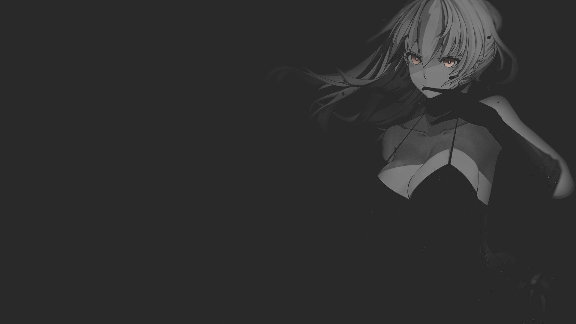黒のアニメセイバー 壁紙