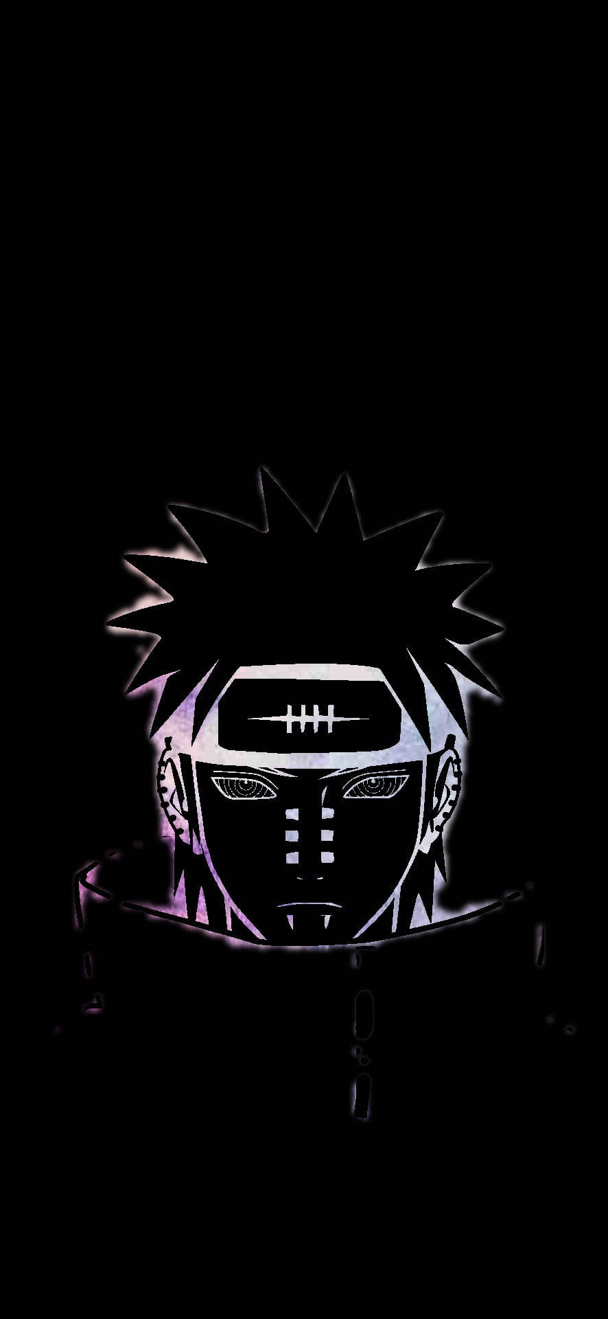 黒背景のアニメ長門 壁紙