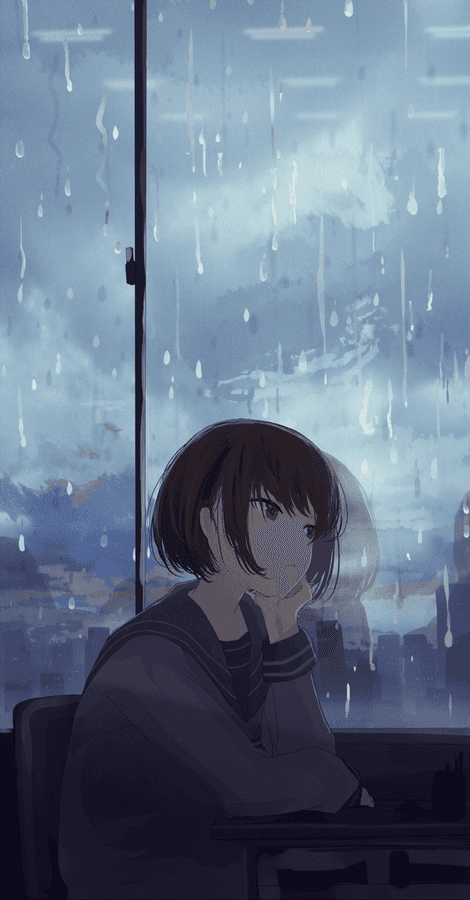 悲しいアニメの背景