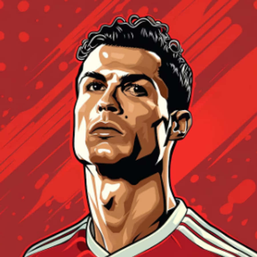 クリスティアーノ・ロナウド、CR7、サッカー、GOAT、ロナウド、赤、力強い、サッカー、美的