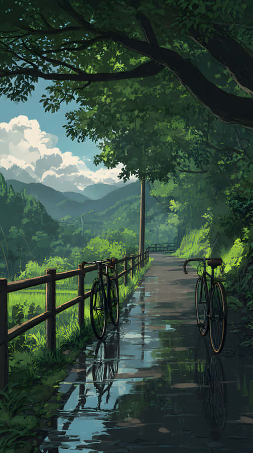 雨、雨の日、小道、森、静けさ、静寂、美的、自然、森の背景、森のグリーン美学、モバイル、Android