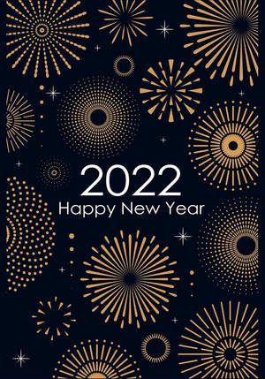 2022年新年の花火の壁紙 — True Black 壁紙