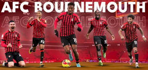 AFCボーンマスの5人のサッカー選手 — サッカー 壁紙